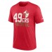 Футболка San Francisco 49ers Nike Local Tri-Blend - Heather Scarlet