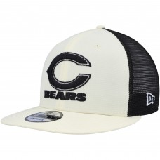Бейсболка Chicago Bears New Era Chrome Collection 9FIFTY Trucker - Cream/Black