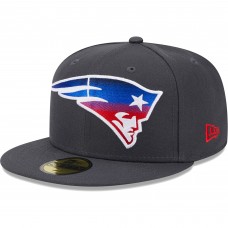 Бейсболка New England Patriots New Era Color Dim 59FIFTY - Graphite