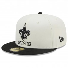 Бейсболка New Orleans Saints New Era Chrome Collection 59FIFTY - Cream/Black