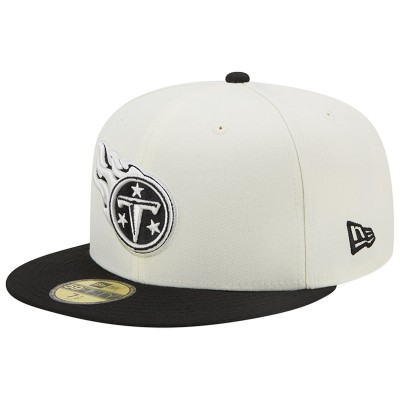 Бейсболка Tennessee Titans New Era Chrome Collection 59FIFTY - Cream/Black