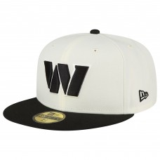 Бейсболка Washington Commanders New Era Chrome Collection 59FIFTY - Cream/Black