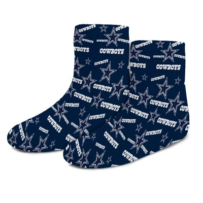 Toddler Dallas Cowboys For Bare Feet Word Stripe Socks