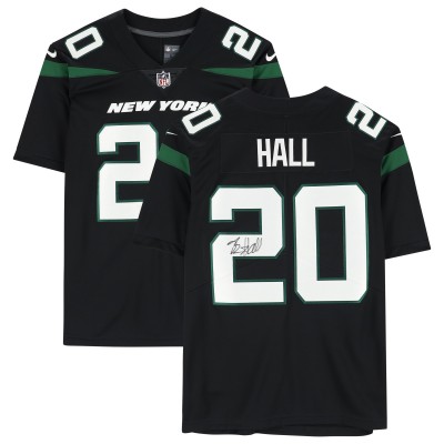 Breece Hall New York Jets Autographed Fanatics Authentic Black Nike Limited Jersey