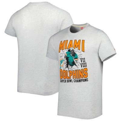 Футболка Miami Dolphins Homage Super Bowl Classics Tri-Blend - Ash