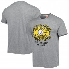 Футболка Pittsburgh Steelers Homage Super Bowl Classics Tri-Blend - Gray