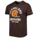 Футболка Cleveland Browns Homage Brown Hyper Local Tri-Blend