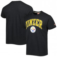 Футболка Pittsburgh Steelers Homage Hyper Local Tri-Blend - Charcoal