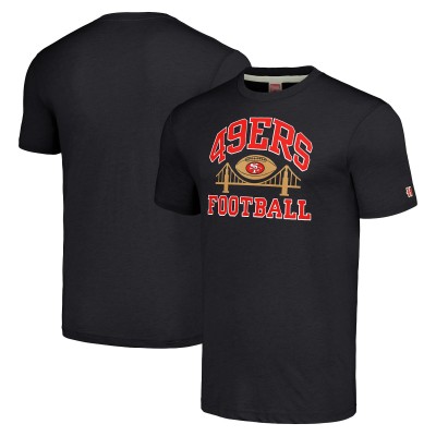 San Francisco 49ers Homage Charcoal Hyper Local Tri-Blend T-Shirt