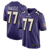 Джерси Baltimore Ravens Daniel Faalele Nike Purple Player Game