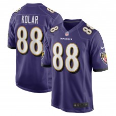 Игровая джерси Charlie Kolar Baltimore Ravens Nike - Purple