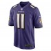 Игровая джерси Jordan Stout Baltimore Ravens Nike - Purple