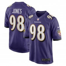 Игровая джерси Travis Jones Baltimore Ravens Nike - Purple