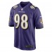 Игровая джерси Travis Jones Baltimore Ravens Nike - Purple