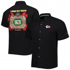 Kansas City Chiefs Tommy Bahama Top of Your Game Camp Button-Up Shirt - Black