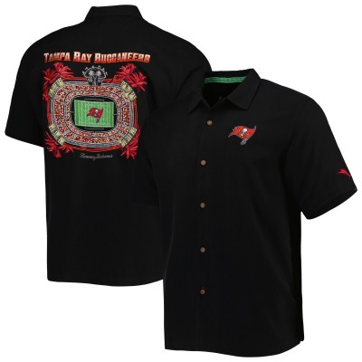 Рубашка с коротким рукавом Tampa Bay Buccaneers Tommy Bahama Top of Your Game Camp - Black