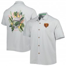Рубашка с коротким рукавом Chicago Bears Tommy Bahama Coconut Point Frondly Fan Camp BIslandZone - Gray