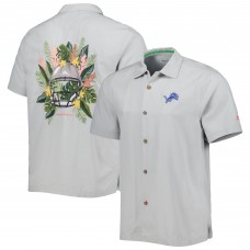 Рубашка с коротким рукавом Detroit Lions Tommy Bahama Coconut Point Frondly Fan Camp IslandZone - Gray