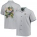 Рубашка с коротким рукавом New Orleans Saints Tommy Bahama Gray Coconut Point Frondly Fan Camp IslandZone
