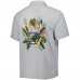 Рубашка с коротким рукавом Philadelphia Eagles Tommy Bahama Coconut Point Frondly Fan Camp IslandZone - Gray