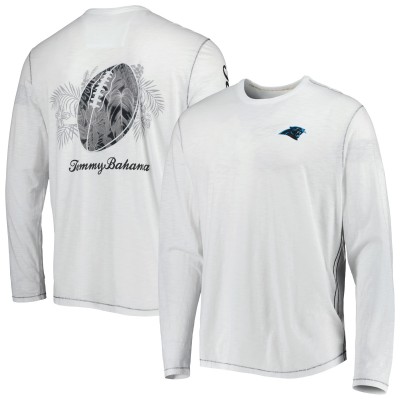 Футболка с длинным рукавом Carolina Panthers Tommy Bahama Laces Out Billboard - White