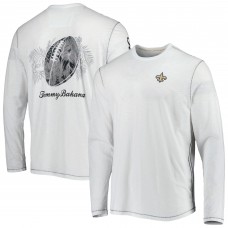 Футболка с длинным рукавом New Orleans Saints Tommy Bahama Laces Out Billboard - White