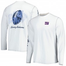 Футболка с длинным рукавом New York Giants Tommy Bahama Laces Out Billboard - White