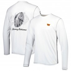 Футболка с длинным рукавом Washington Commanders Tommy Bahama Laces Out Billboard - White
