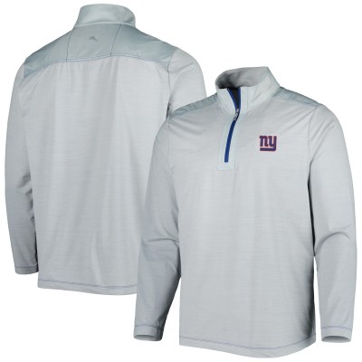 Кофта на короткой молнии New York Giants Tommy Bahama On Deck IslandZone - Gray