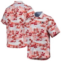 Atlanta Falcons Tommy Bahama Sport Tropical Horizons Button-Up Shirt - Red