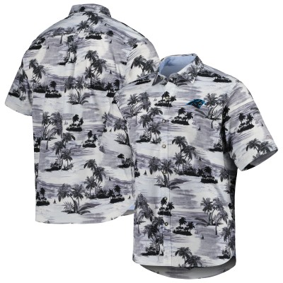 Рубашка с коротким рукавом Carolina Panthers Tommy Bahama Sport Tropical Horizons - Black