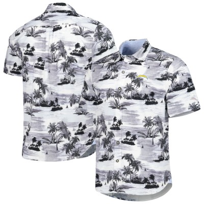 Рубашка с коротким рукавом Los Angeles Chargers Tommy Bahama Sport Tropical Horizons - White