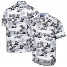 Las Vegas Raiders Tommy Bahama Sport Tropical Horizons Button-Up Shirt - White