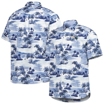 Рубашка с коротким рукавом New England Patriots Tommy Bahama Sport Tropical Horizons - Navy