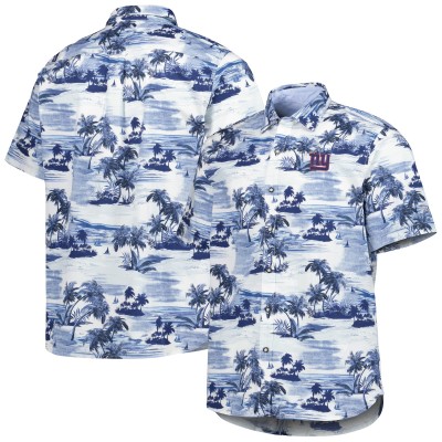 Рубашка с коротким рукавом New York Giants Tommy Bahama Sport Tropical Horizons - Royal