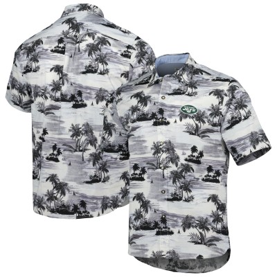 Рубашка с коротким рукавом New York Jets Tommy Bahama Sport Tropical Horizons - Black