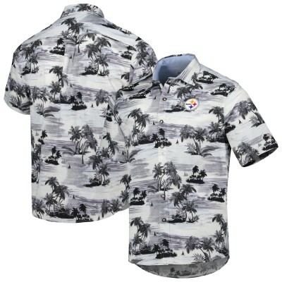 Pittsburgh Steelers Tommy Bahama Black Sport Tropical Horizons Button-Up Shirt
