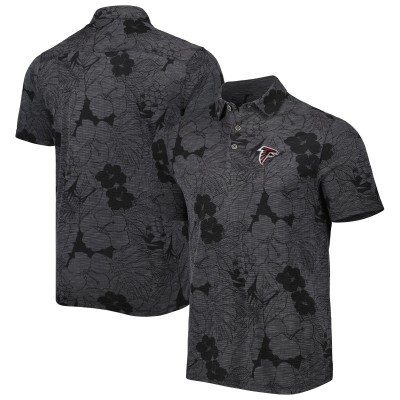 Поло Atlanta Falcons Tommy Bahama Miramar Blooms - Black