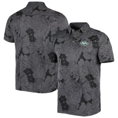Поло New York Jets Tommy Bahama Miramar Blooms - Black