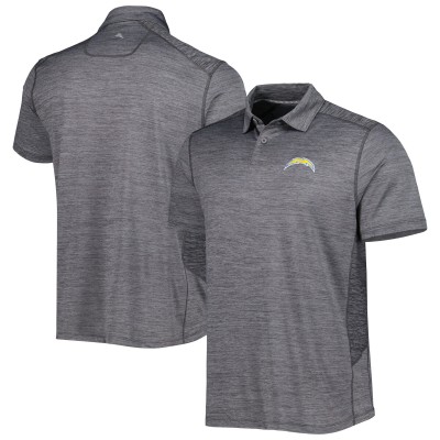 Поло Los Angeles Chargers Tommy Bahama Delray Frond IslandZone - Charcoal