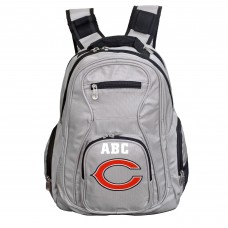 Chicago Bears MOJO Personalized Premium Laptop Backpack - Gray