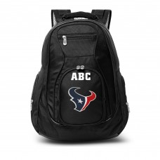 Houston Texans MOJO Personalized Premium Laptop Backpack - Black