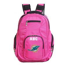 Miami Dolphins MOJO Personalized Premium Laptop Backpack - Pink