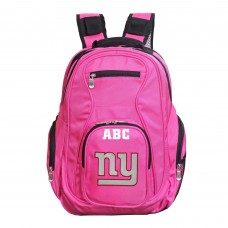 New York Giants MOJO Personalized Premium Laptop Backpack - Pink