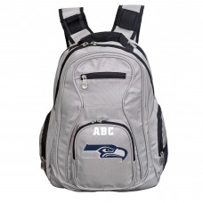 Seattle Seahawks MOJO Personalized Premium Laptop Backpack - Gray