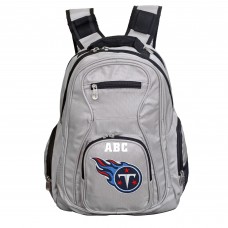 Tennessee Titans MOJO Personalized Premium Laptop Backpack - Gray