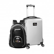 Рюкзак и чемодан Baltimore Ravens MOJO Personalized Deluxe - Silver