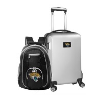 Jacksonville Jaguars MOJO Personalized Deluxe 2-Piece Backpack & Carry-On Set - Silver