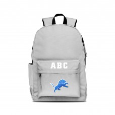 Detroit Lions MOJO Personalized Campus Laptop Backpack - Gray