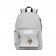 Minnesota Vikings MOJO Personalized Campus Laptop Backpack - Gray